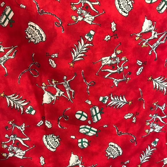 Italian Old Navy Holiday Christmas Scarf Hair Tie - Picture 3 of 8